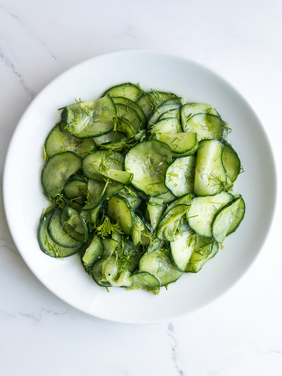 Cucumber Dill Salad Bites of Beri