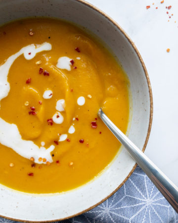 easy sweet potato pumpkin soup