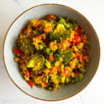 curried vegetable couscous in a bowl