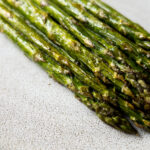 air fryer asparagus on a plate