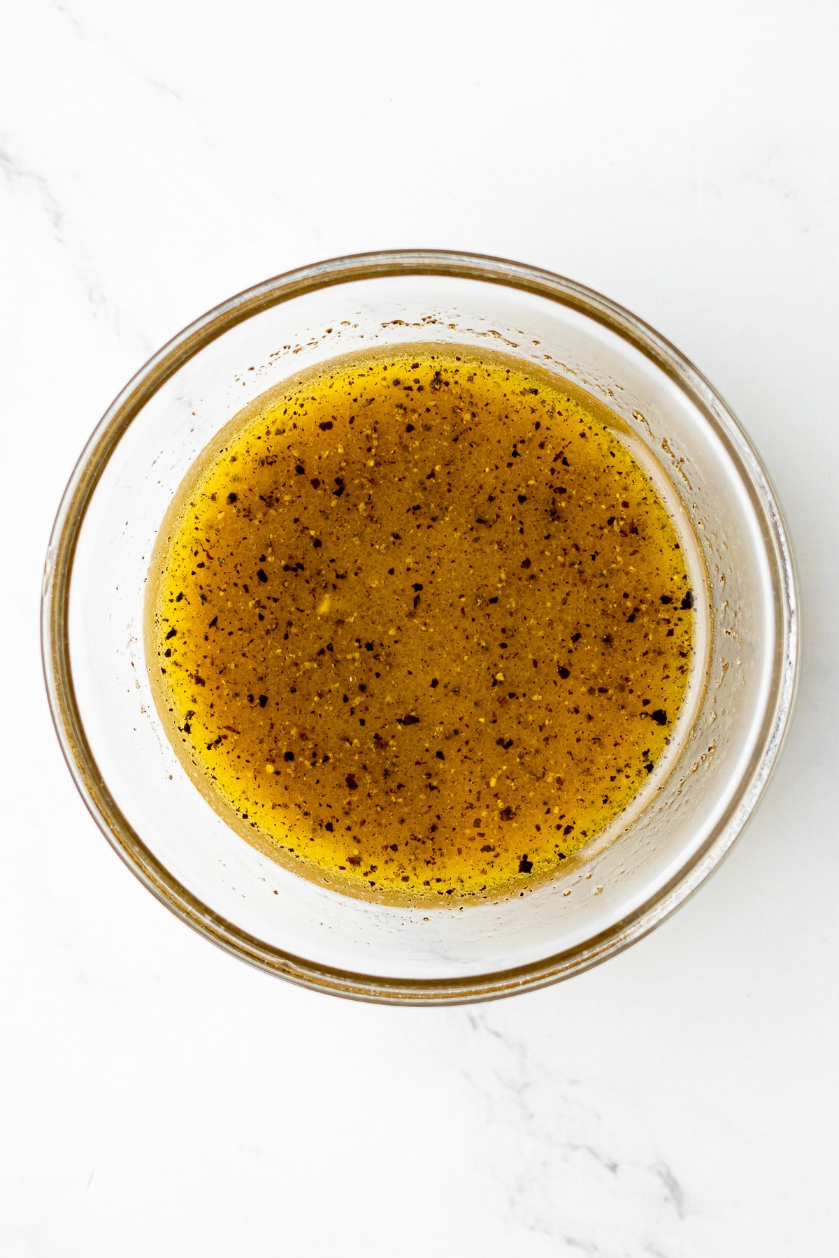 salad dressing in a small bowl