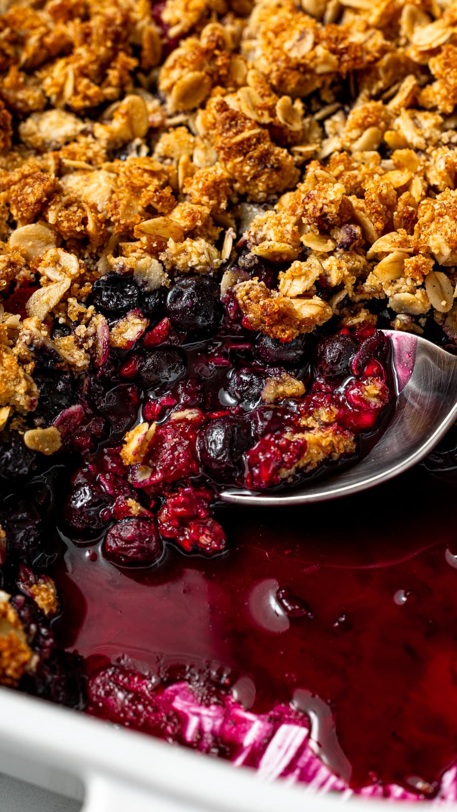 Berry Crisp with Mixed Frozen Berries - Bites of Beri